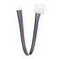 LED RGBW-koppling 12 mm, enkelriktad, med kabel