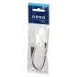 LED RGBW-koppling 12 mm, enkelriktad, med kabel