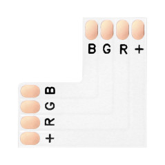 LED RGB-anslutning 10 mm, vinklad 'L' | HandlaSmidigt.se