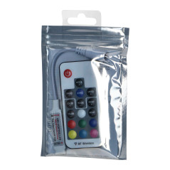 Trådlös RGB LED-stripkontroll med fjärrkontroll, 17 knappar, 12V, 6A, 72W. | HandlaSmidigt.se