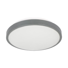 SELENE taklampa 2xE27, max. 2x15W, mikrovågssensor, IP54, grå | HandlaSmidigt.se