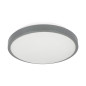 SELENE taklampa 2xE27, max. 2x15W, mikrovågssensor, IP54, grå