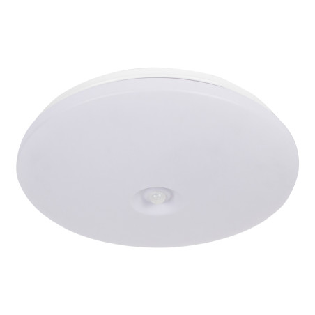 ASTERIA taklampa 2xE27, max. 2x60W, rörelsedetektor PIR, IP44, vit