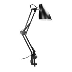 DIAN, skrivbordslampa med skruvfäste, 10W, E27, stål, vit | HandlaSmidigt.se