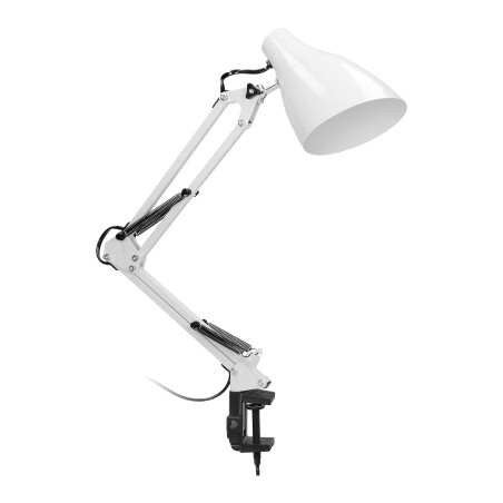 DIAN, skrivbordslampa med skruvfäste, 10W, E27, stål, svart