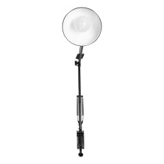 DEON, skruvbar skrivbordslampa, 10W, E27, stål, vit | HandlaSmidigt.se