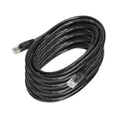 Nätverkskabel Patchcord UTP CAT.6 kontakt - kontakt 10m SVART | HandlaSmidigt.se