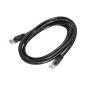 Nätverkskabel Patchcord UTP CAT.6 kontakt - kontakt 2m SVART
