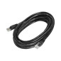 Nätverkskabel Patchcord UTP CAT.6 kontakt - kontakt 5m SVART