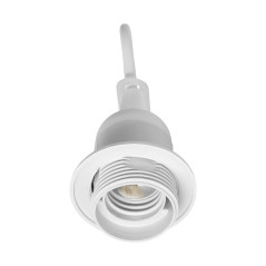 Renoveringssockel E27 med krage, vit | HandlaSmidigt.se