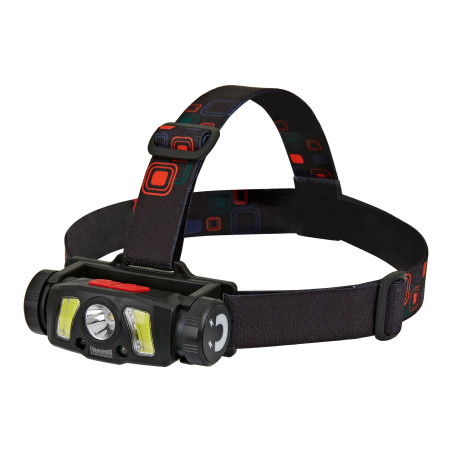 Pannlampa/cykelbelysning LED COB + XPG med Li-ion-batteri 1200mAh, rörelsesensor