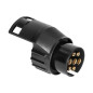 Adapter för 7/13-polig trailerkontakt, plast, 12/24V