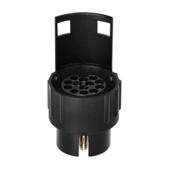 Adapter för 7/13-polig trailerkontakt, plast, 12/24V | HandlaSmidigt.se