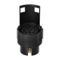 Adapter för 7/13-polig trailerkontakt, plast, 12/24V