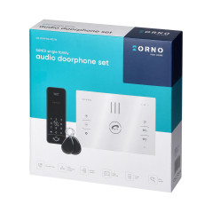 SANDI, enkelhetsfamilj intercom-set, handsfree, 2-ledare, kodlås, RFID, vit | HandlaSmidigt.se
