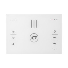 SANDI, enkelhetsfamilj intercom-set, handsfree, 2-ledare, kodlås, RFID, vit | HandlaSmidigt.se