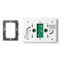 SANDI, enkelhetsfamilj intercom-set, handsfree, 2-ledare, kodlås, RFID, vit