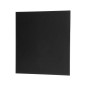 Panel i plexiglas, universell, mattsvart