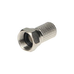 Kontakt SAT-F 7,2 mm + packning, Cabletech, 10 stycken | HandlaSmidigt.se