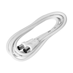 Kabel TV - VIDEOkabel vit 1,8m | HandlaSmidigt.se