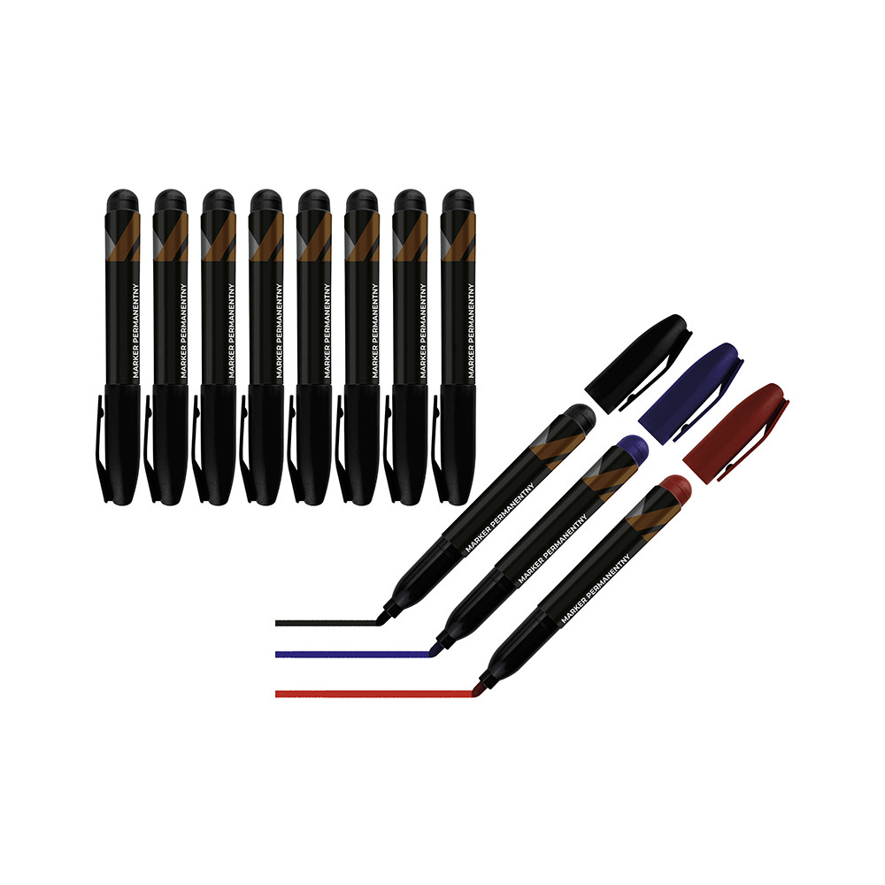91-490- Permanent marker mix 12 stycken