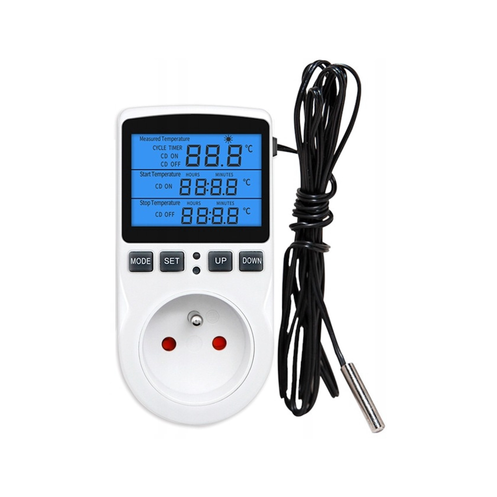 Termostat med 230V-uttag E6185
