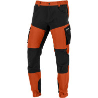 Spodnie z elementami stretch ceglasto-czarne, 'xl', ce,lahti