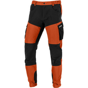 Spodnie z elementami stretch ceglasto-czarne, 'xl', ce,lahti
