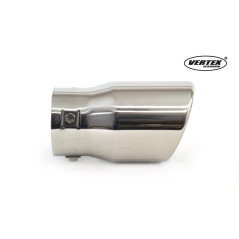 Avgasrörets ändmuff i rostfritt stål mt 007 krom amio-01307