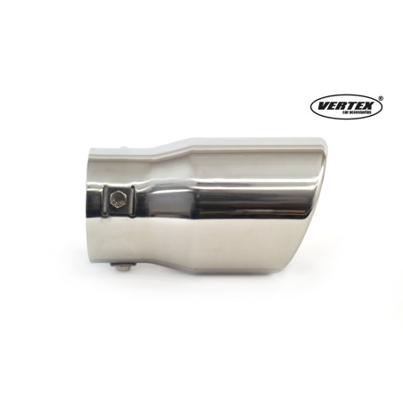 Avgasrörets ändmuff i rostfritt stål mt 007 krom amio-01307