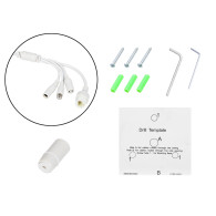77-857- IP-kamera 8MP bl-i8is28twm/poe 2,8 mm vit kupolformad