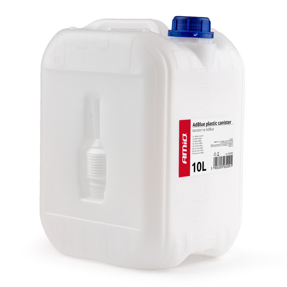 Plastbehållare för vatten vätska adblue 10l amio-03209