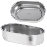 AD 4505 Blå Matbehållare - uppvärmd - metallbehållare