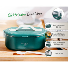 AD 4505 grön Matbehållare - uppvärmd - metallbehållare