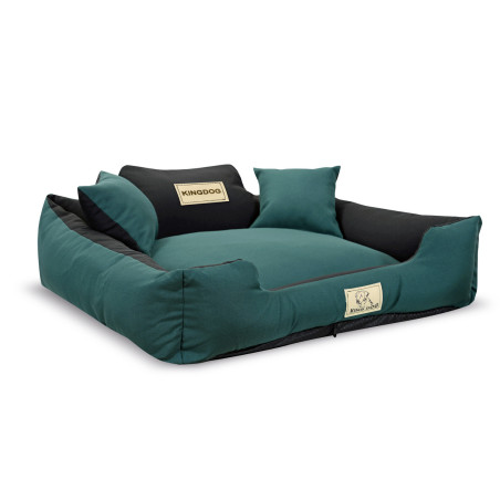 Säng med avtagbar halkfri yta MM44 100x75cm grön KingDog | HandlaSmidigt.se