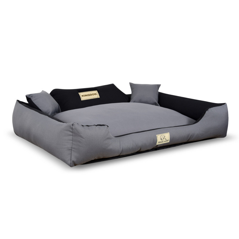 Sängen KingDog avtagbar och halkfri MM44 115x95cm grå