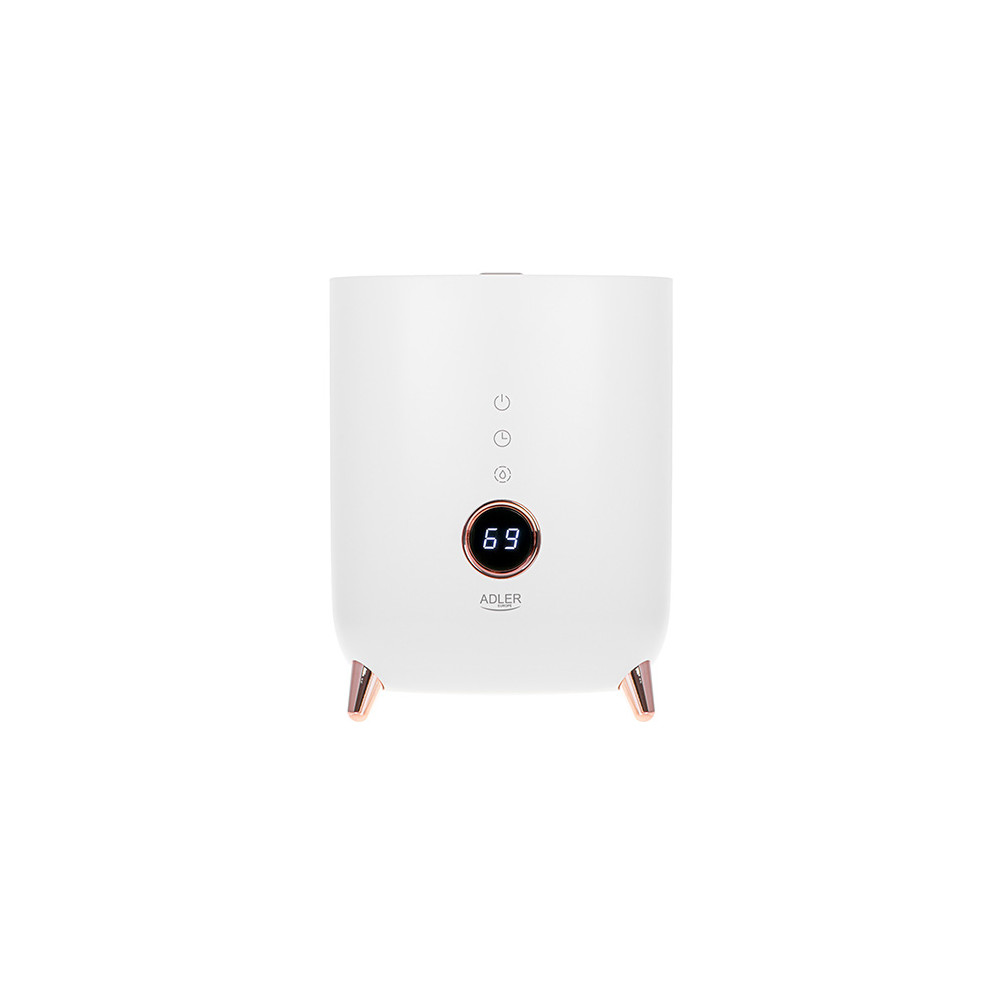 AD 7972 vit Luftfuktare med ultraljud och LED-ljus