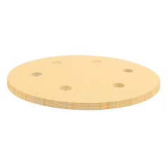 Slippapper med kardborre 225 mm, K120, 5 st, med 6 hål för slipmaskin 59G264, 59G265. | HandlaSmidigt.se
