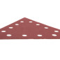 Slipande papper på kardborre K180, triangulärt med 12 hål, 5 stycken till slipmaskin 59G264.