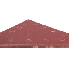 Slipande papper på kardborre K180, triangulärt med 12 hål, 5 stycken till slipmaskin 59G264.