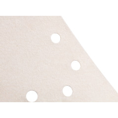 Slipande papper på kardborre K180, triangulärt med 12 hål, 5 stycken till slipmaskin 59G264.