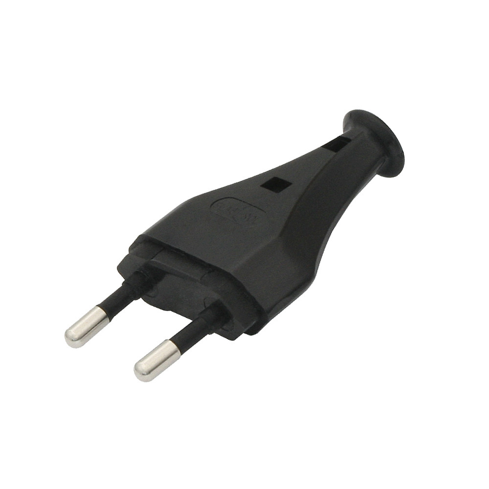 8666- Plugg wt-1 platt 2,5a svart 8666- Plugg wt-1 platt 2,5a svart