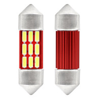 Żarówki led canbus 4014 12smd festoon c5w c10w c3w 31mm white 12v 24v amio-01631