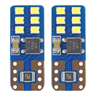 LED-lampor canbus 12smd ultrabright 2016 t10e w5w vit 12v 24v amio-01638
