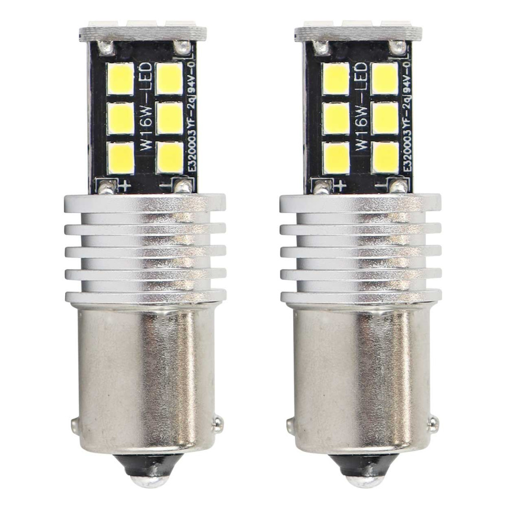LED-lampor canbus 2835 15smd 1156 ba15s p21w r10w r5w vit 12v 24v amio-01293 LED-lampor canbus 2835 15smd 1156 ba15s p21w r10w r5w vit 12v 24v amio-01293