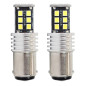 LED-lampor canbus 2835 15smd 1157 bay15d p21/5w vit 12v 24v amio-01641