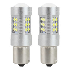 LED-lampor canbus 3030 24smd ba15s p21w vit 12v 24v amio-01445