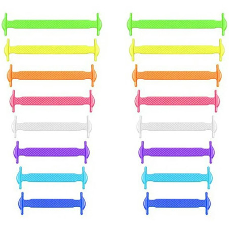 DA10B Silikon skosnören utan regnbågsband