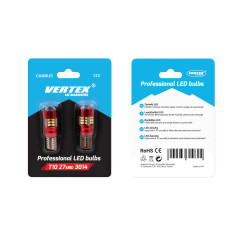 LED-lampor canbus 27smd 3014 t10e w5w vit 12v 24v amio-01446