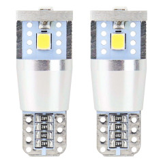 LED-lampor canbus 3smd 2835 t10e w5w alu vit 12v 24v amio-01637